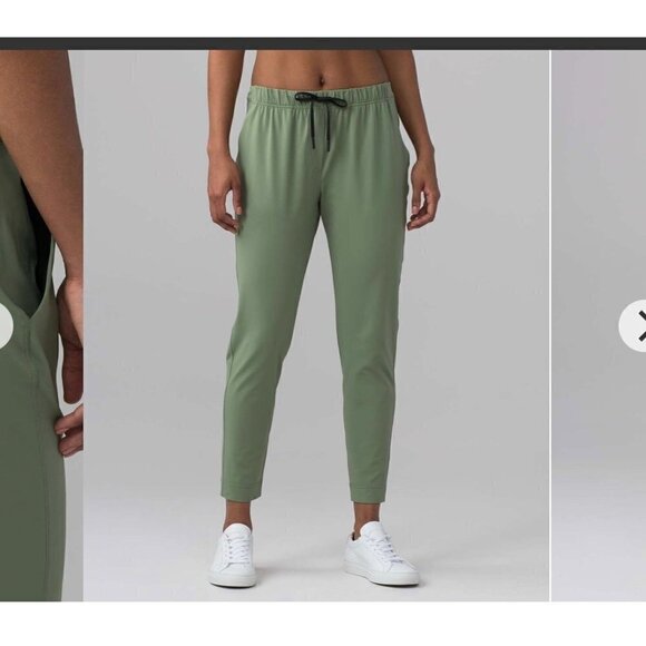 ❤️ Lululemon stretchy pants in forest green Size 6 G50 - Picture 2 of 15